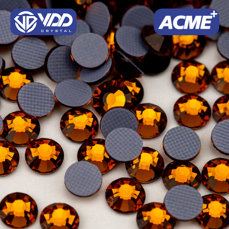 VDD 009 Coffee ACME+Series AAAAA Top Quality Hot-Fix Glass Crystal Rhinestones Flatback Strass Stones