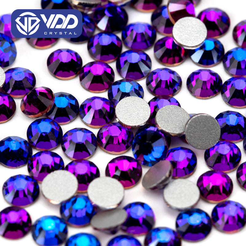 VDD 036 Purple Velvet  Ocean Series High Quality Non-hotfix Glass Crystal Rhinestones Flatback Strass Stones