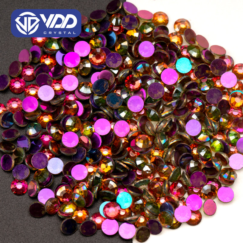 VDD 152 Rose Shine Ocean Series High Quality Non-hotfix Glass Crystal Rhinestones Flatback Strass Stones