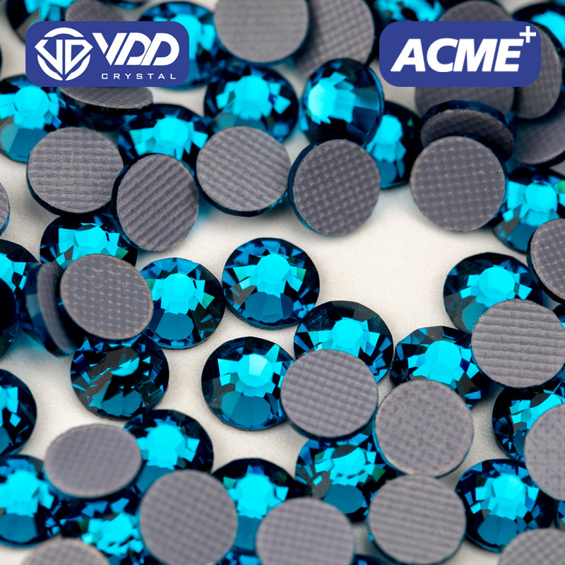 VDD 025 Indicolite  ACME+Series AAAAA Top Quality Hot-Fix Glass Crystal Rhinestones Flatback Strass Stones