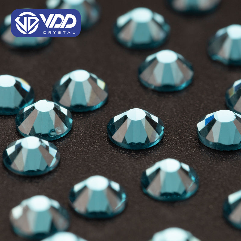 VDD 025 Indicolite Ocean Series High Quality Non-hotfix Glass Crystal Rhinestones Flatback Strass Stones