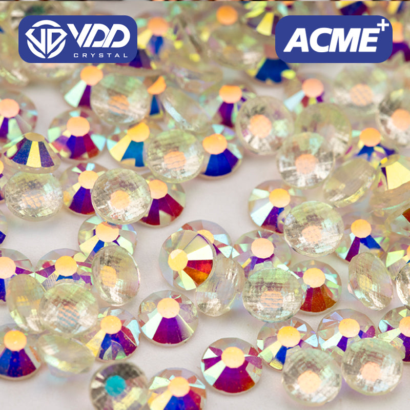 VDD 057 Transparent AB  ACME+Series AAAAA Top Quality Hot-Fix Glass Crystal Rhinestones Flatback Strass Stones