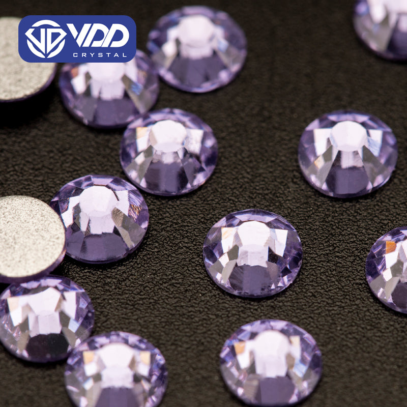 VDD 034 Violet Ocean Series High Quality Non-hotfix Glass Crystal Rhinestones Flatback Strass Stones