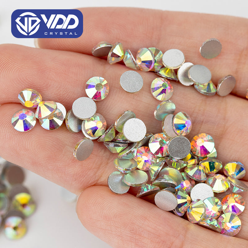 VDD 055 Crystal AB Ocean Series High Quality Non-hotfix Glass Crystal Rhinestones Flatback Strass Stones