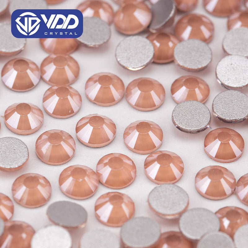 VDD 143 MRD-Honey Peach Ocean Series High Quality Non-hotfix Glass Crystal Rhinestones Flatback Strass Stones