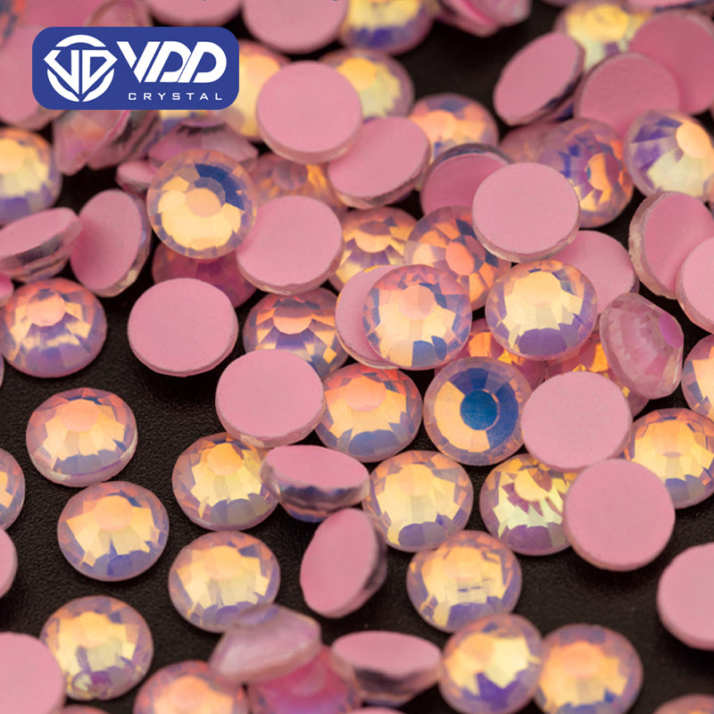 VDD 401 Pink Nebula Ocean  Series High Quality Non-hotfix Glass Crystal Rhinestones Flatback Strass Stones