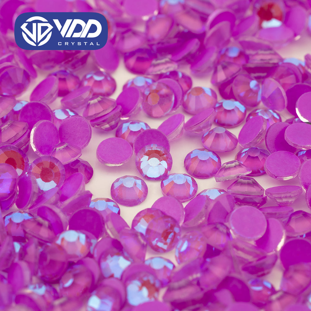 VDD 307 D Purple Ocean Series High Quality Non-hotfix Glass Crystal Rhinestones Flatback Strass Stones