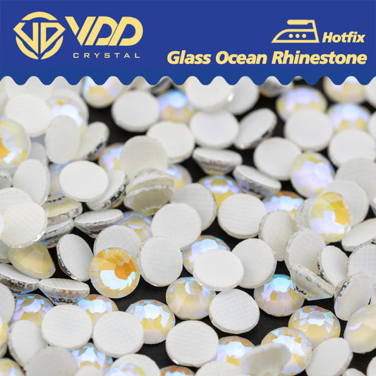 VDD 380 D.H Grey  Ocean Series High Quality  Hot-Fix Glass Crystal Rhinestones Flatback Strass Stones