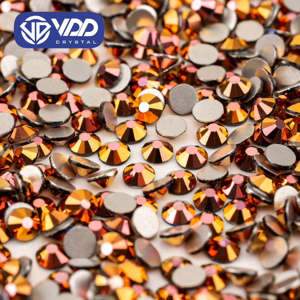 VDD 166 Magic Coffee  Ocean Series High Quality Non-hotfix Glass Crystal Rhinestones Flatback Strass Stones