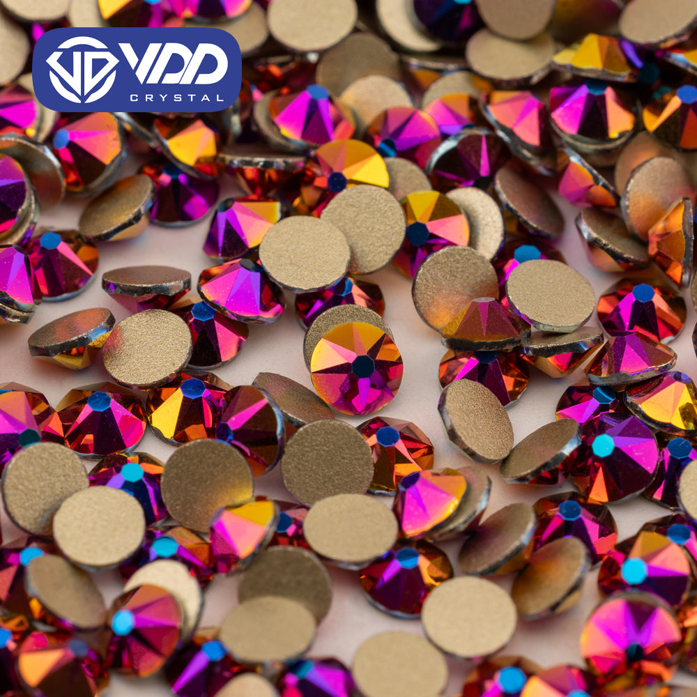 VDD 173 Metal Rose Mauve SS16-SS30 High Quality AAAAA 2088 8 Big 8 Small Rhinestone Flatback Glitter Stone Crafts Nail Art Accessories