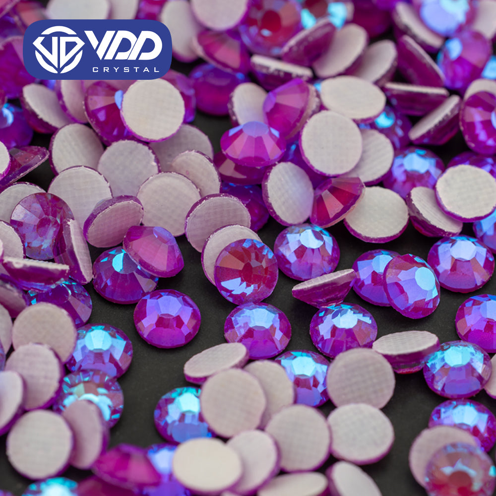 VDD 386 D.H Purple Ocean Series High Quality  Hot-Fix Glass Crystal Rhinestones Flatback Strass Stones