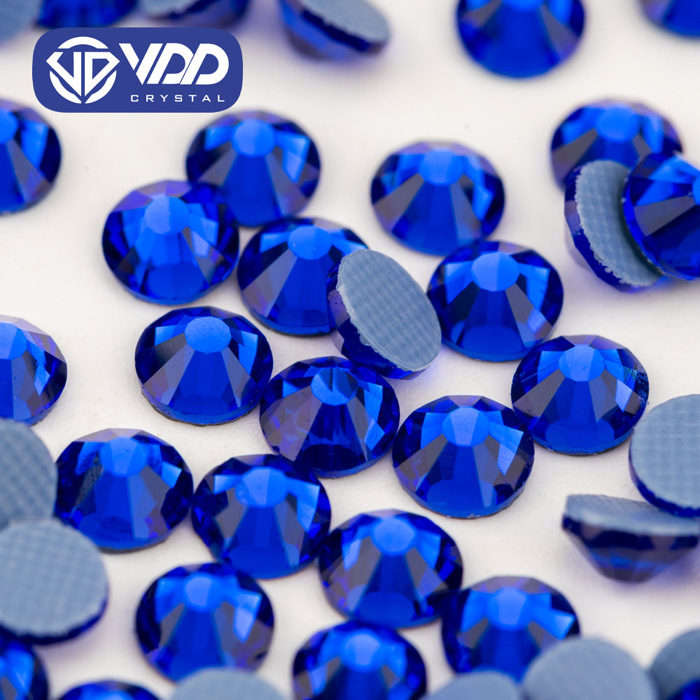 VDD 030 Sapphire Ocean Series High Quality  Hot-Fix Glass Crystal Rhinestones Flatback Strass Stones