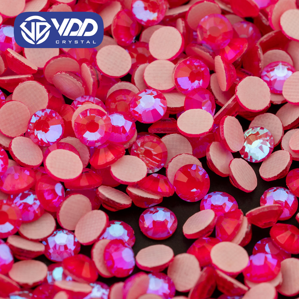 VDD 385 D.H Fuchsia Ocean Series High Quality  Hot-Fix Glass Crystal Rhinestones Flatback Strass Stones