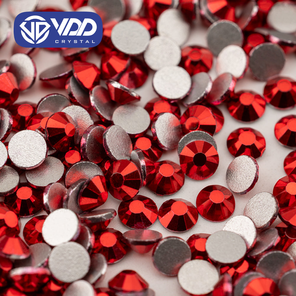 VDD 180 Metallic Siam  Ocean Series High Quality Non-hotfix Glass Crystal Rhinestones Flatback Strass Stones