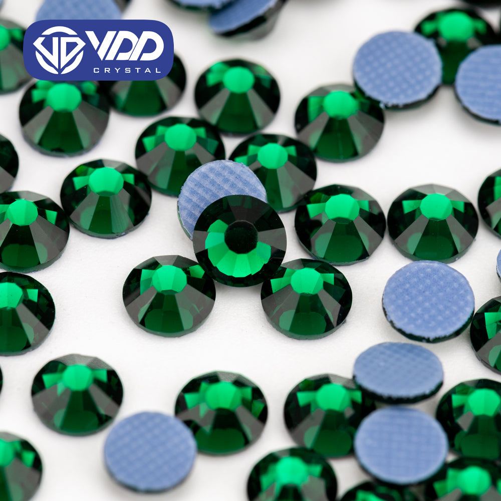 VDD 022 Emerald  Ocean Series High Quality  Hot-Fix Glass Crystal Rhinestones Flatback Strass Stones