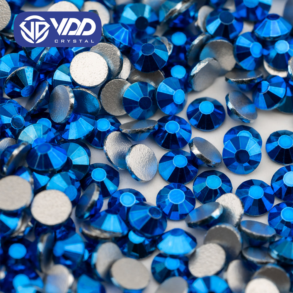 VDD 178 Metallic Sapphire  Ocean Series High Quality Non-hotfix Glass Crystal Rhinestones Flatback Strass Stones