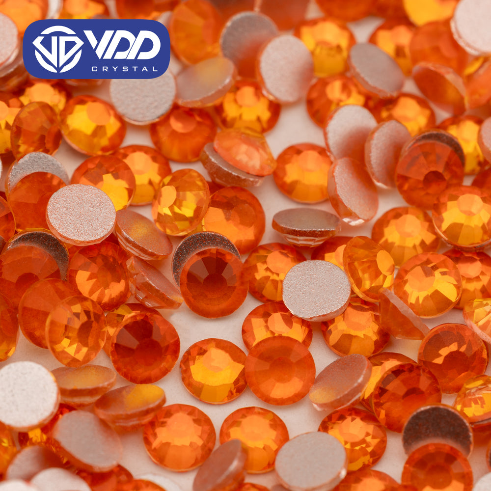 VDD 467 Blink-Orange Ocean  Series High Quality Non-hotfix Glass Crystal Rhinestones Flatback Strass Stones