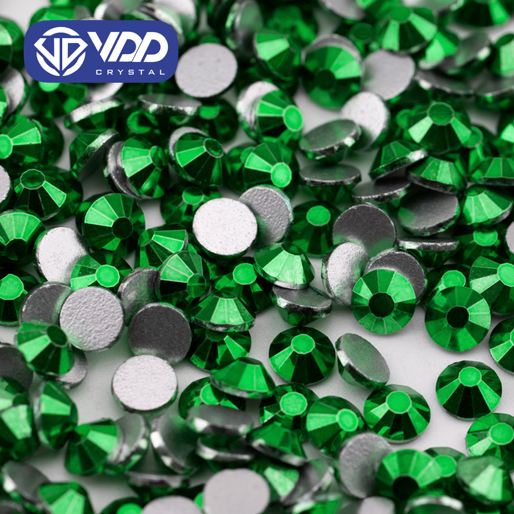 VDD 176 Metallic Emerald Ocean Series High Quality Non-hotfix Glass Crystal Rhinestones Flatback Strass Stones