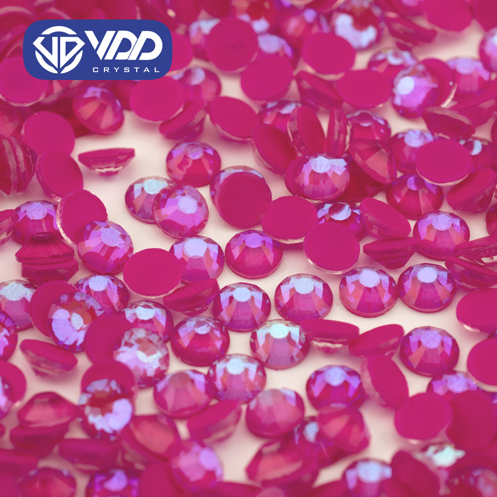 VDD 306 D Fuchsia Ocean Series High Quality Non-hotfix Glass Crystal Rhinestones Flatback Strass Stones